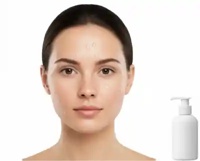 cara limpia sin maquillaje Cara limpia, sin maquillaje ni delineador, antes del estudio de videonistagmografía